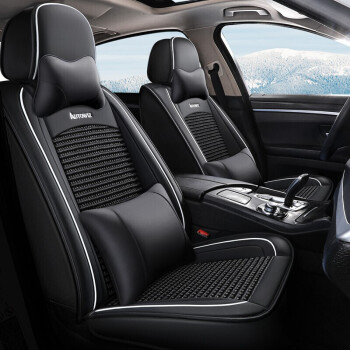 斯麦欧（Simaiou） 汽车座套 豪华四季通用汽车座垫全包围汽车坐垫卡通座椅套适用于 神秘黑-冰丝豪华版 思域雅阁卡罗	